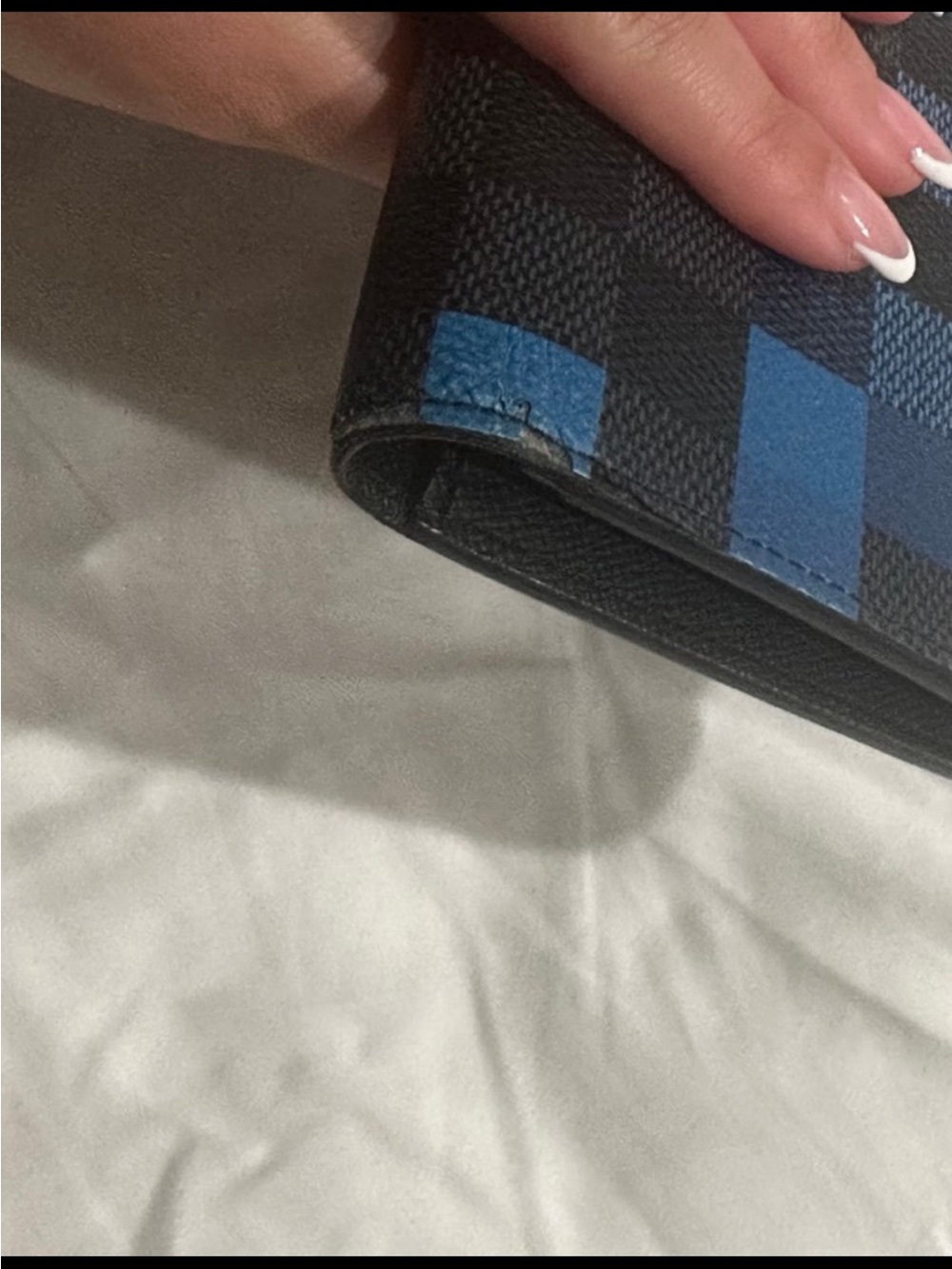 Louis Vuitton Damier Graphite Pixel Brazza Wallet Blue - Picture 9 of 10